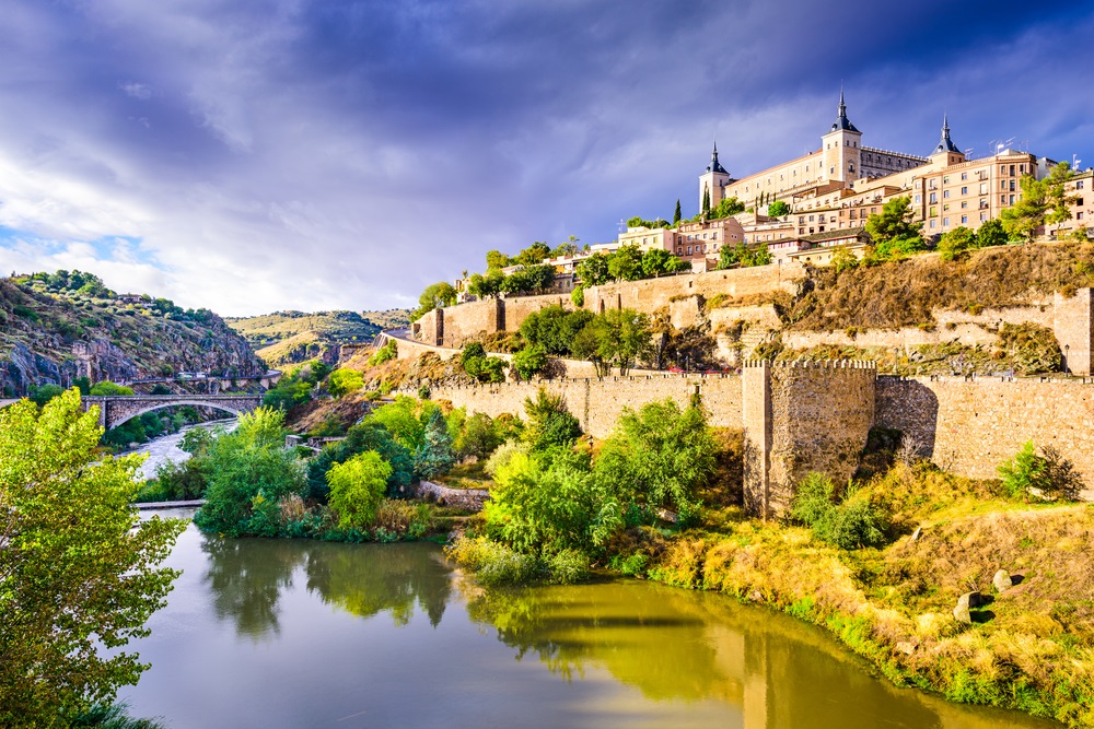 Toledo, panorama Starego Miasta w Hiszpanii