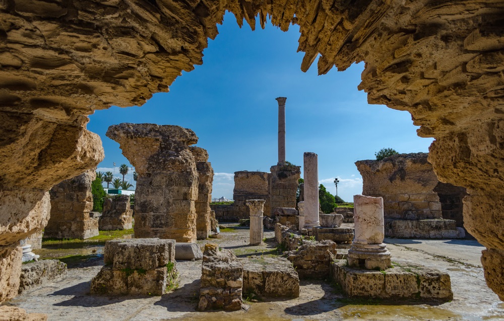 The Baths of Antoninus or Baths of Carthage in Tunis