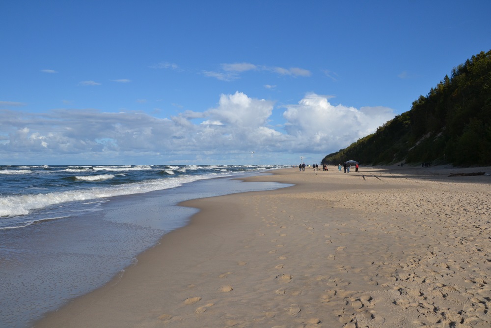 Szerokie plaże we Władysławowie