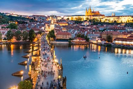 Praga widok na most Karola